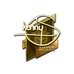 Sticker | kennyS (Gold) | Boston 2018