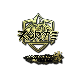 Sticker | zorte (Gold) | Antwerp 2022