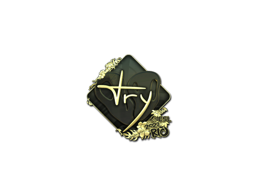 Sticker | TRY (Gold) | Rio 2022